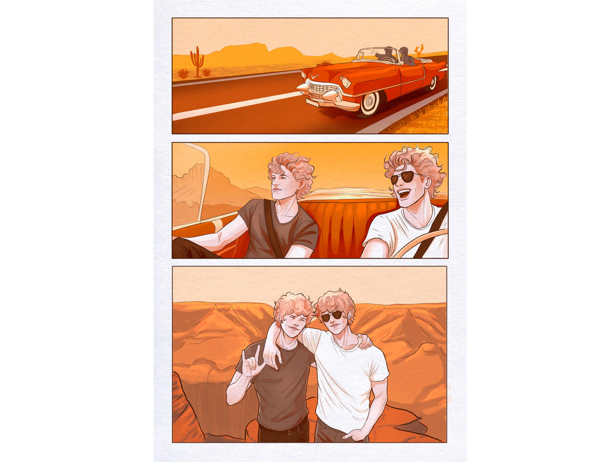 Página de cómic color